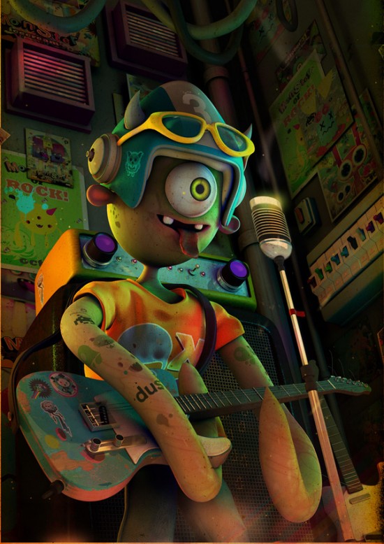 3d character design illustration